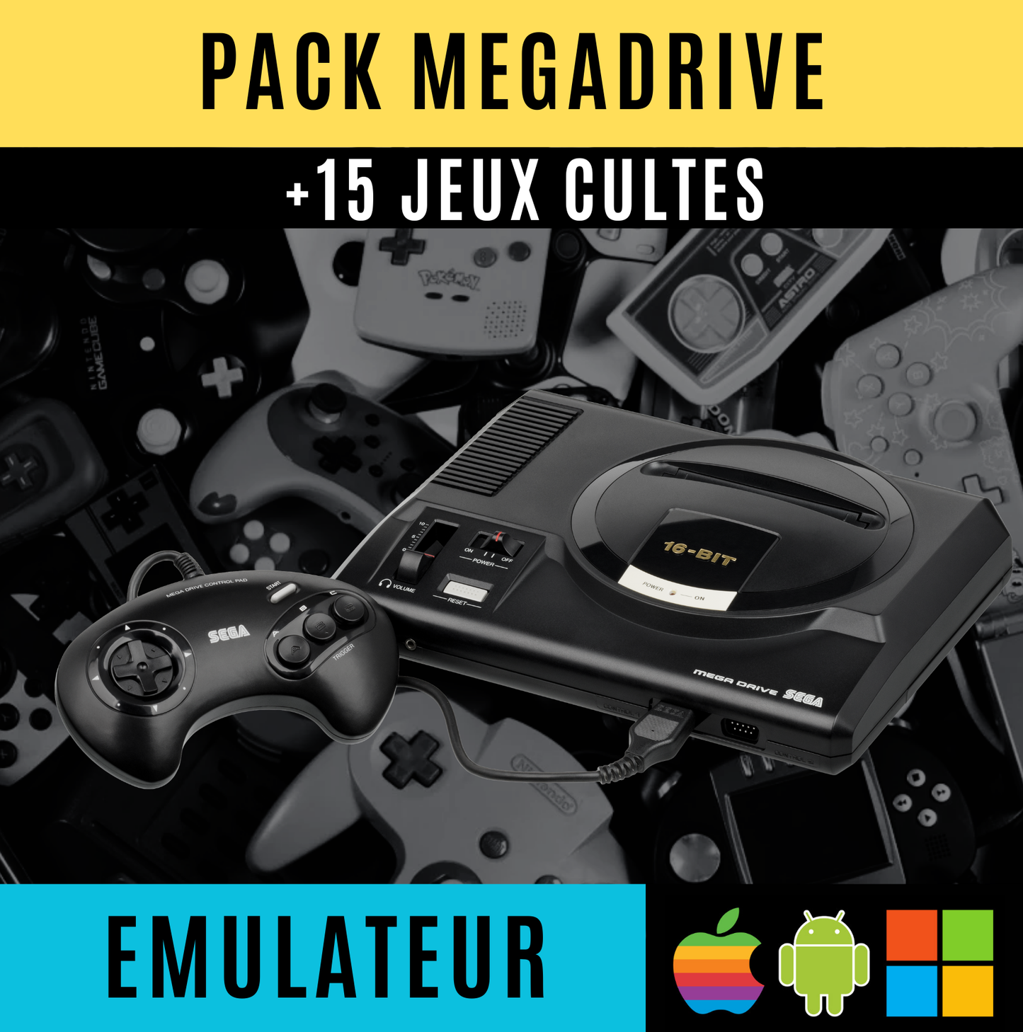 Pack Émulateur + jeux incontournables | PC, Android, IOS