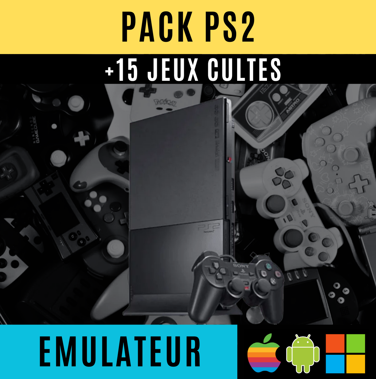 Pack Émulateur + jeux incontournables | PC, Android, IOS