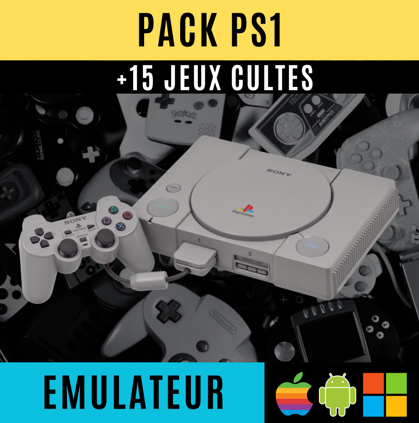 Pack Émulateur + jeux incontournables | PC, Android, IOS