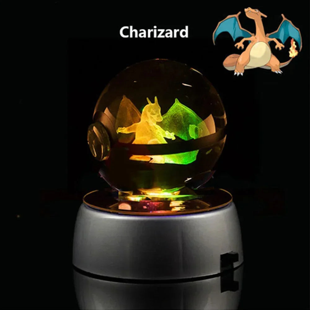 Boule en verre pokémon Dracaufeu