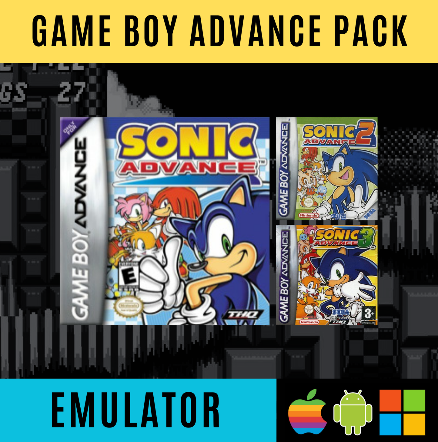 Ultimate Sonic Pack – Emulators + Games | PC, Android, IOS