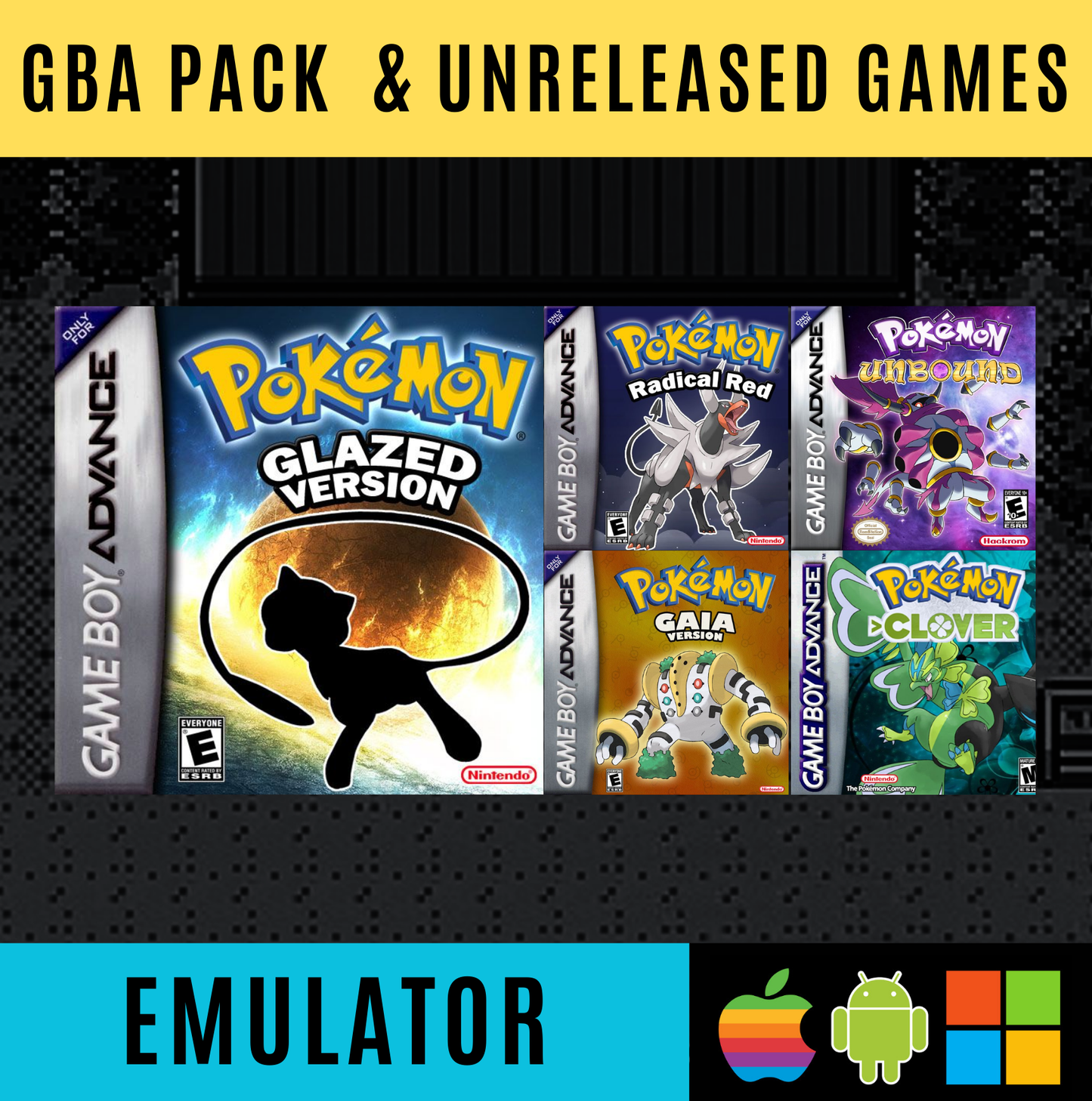 Ultimate Pokémon Pack – Emulators + Games | PC, Android, iOS