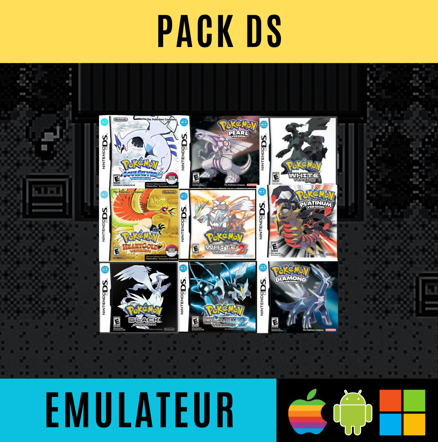 Pack Ultime Pokémon – Émulateurs + Jeux | PC, Android, IOS