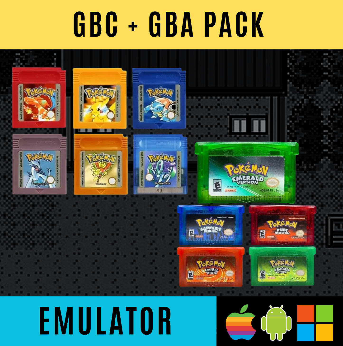 Ultimate Pokémon Pack – Emulators + Games | PC, Android, iOS
