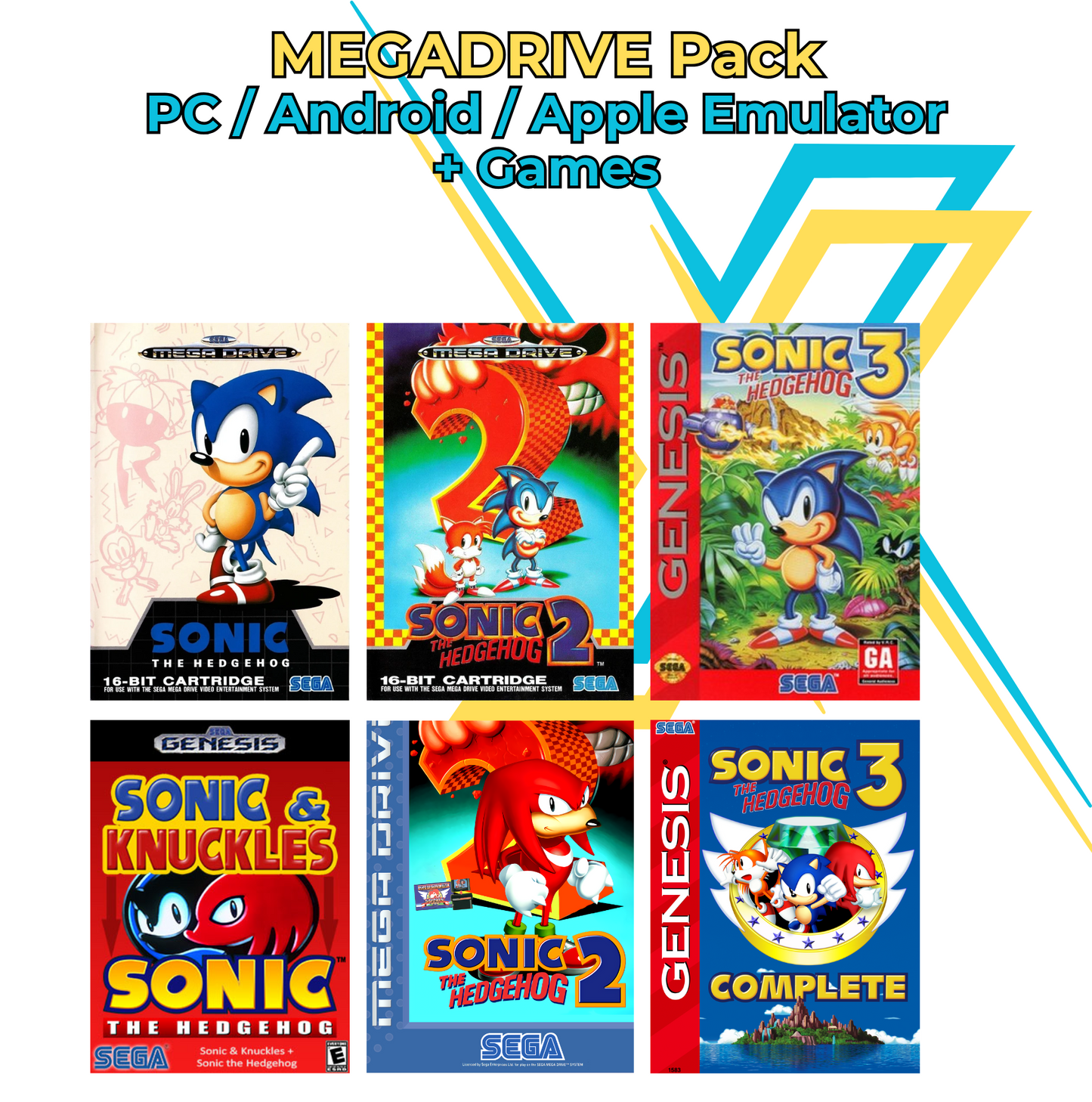 Ultimate Sonic Pack – Emulators + Games | PC, Android, IOS