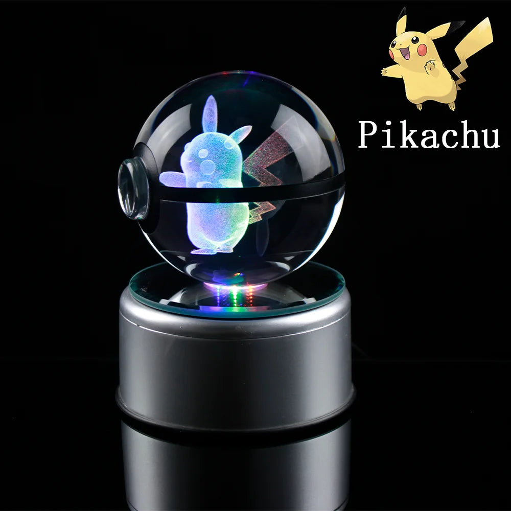 Boule en verre pokémon pikachu