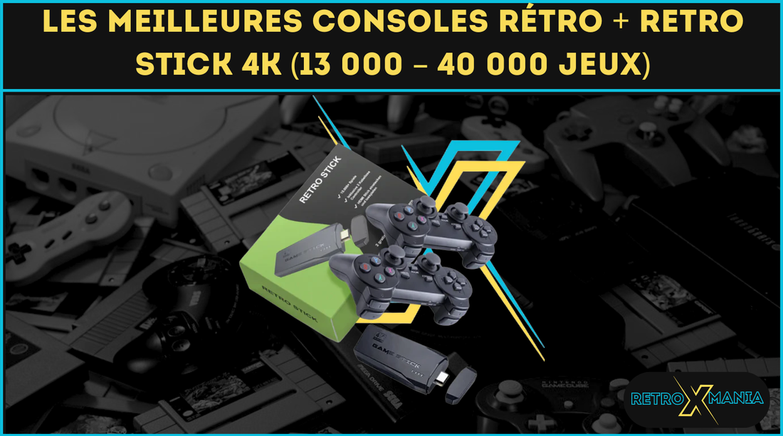 Les meilleures consoles rétro + Retro Stick 4K (13 000 – 40 000 jeux)