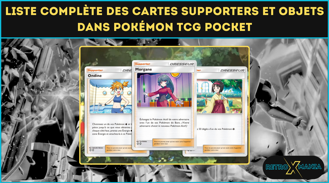 Liste complète des cartes supporters et objets dans Pokémon TCG Pocket