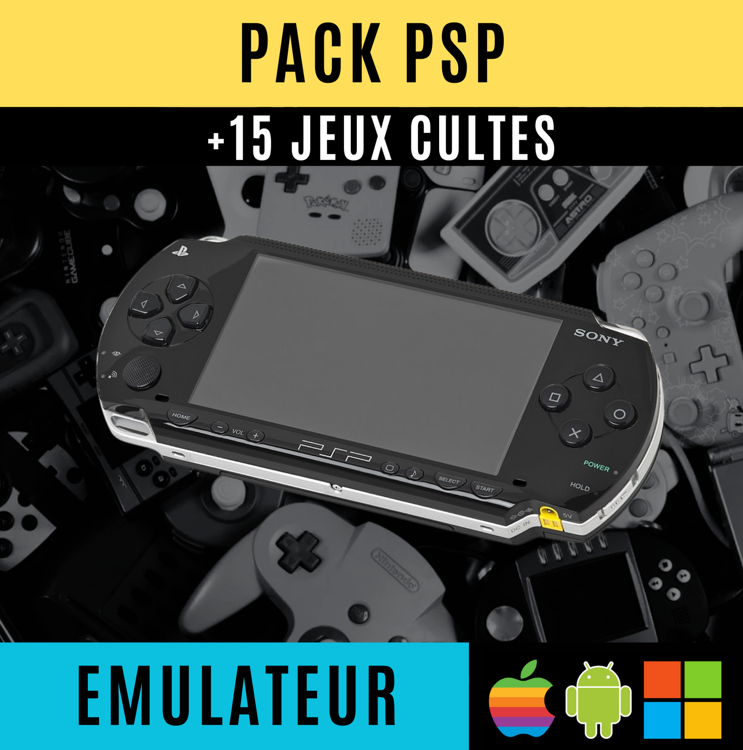 Pack Émulateur + jeux incontournables | PC, Android, IOS