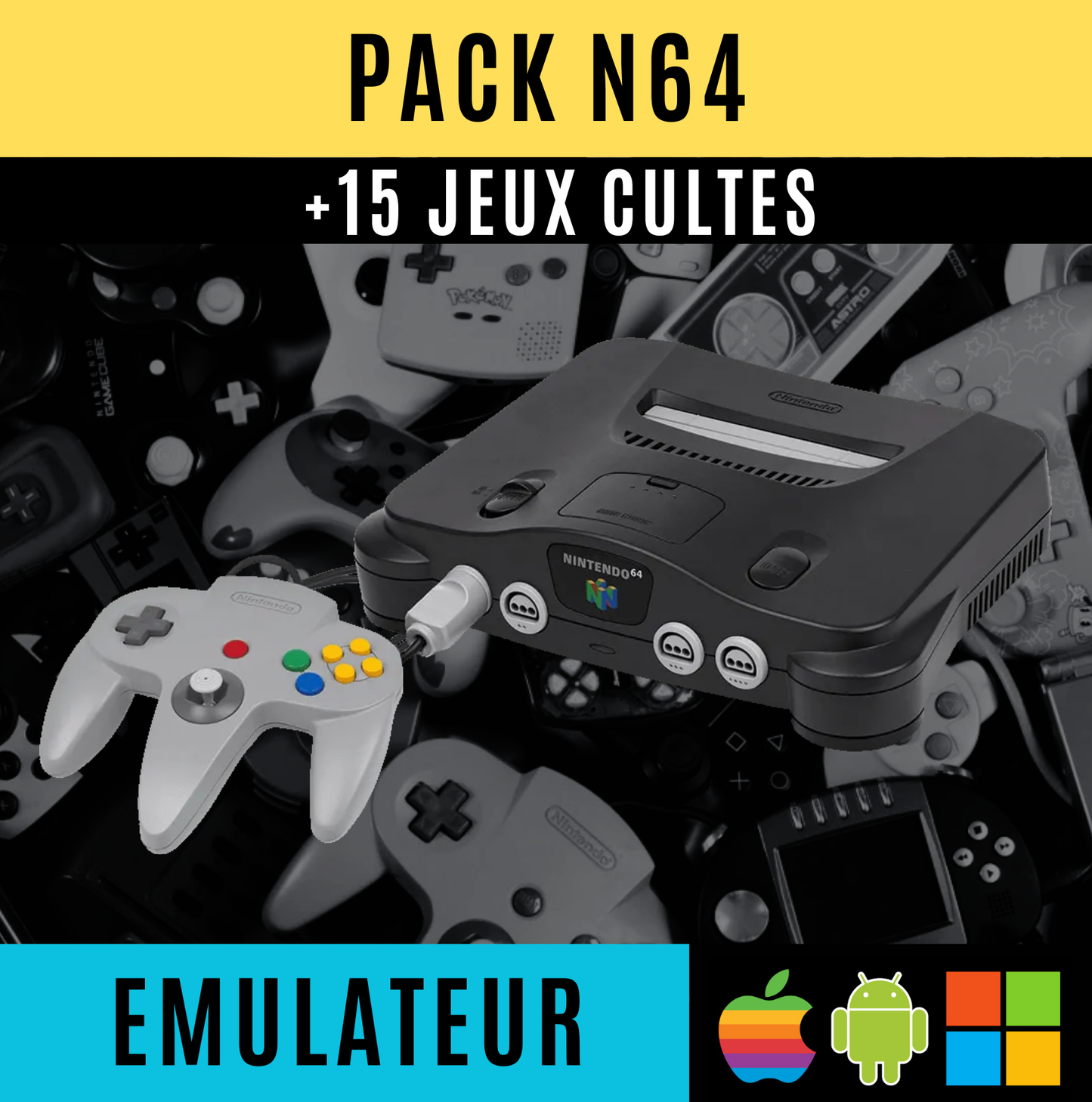 Pack Émulateur + jeux incontournables | PC, Android, IOS
