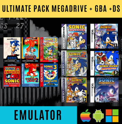 Ultimate Sonic Pack – Emulators + Games | PC, Android, IOS