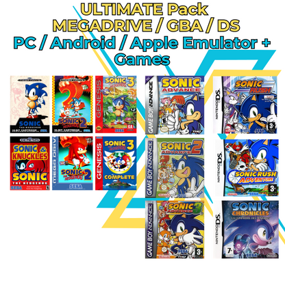 Ultimate Sonic Pack – Emulators + Games | PC, Android, IOS