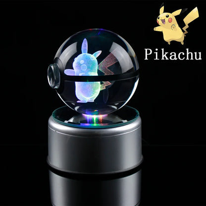Boule en verre pokémon pikachu