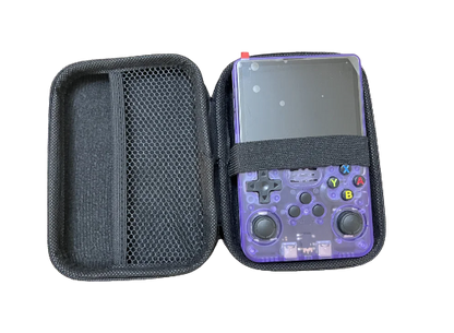 Housse de protection ouverte avec une RETRO Pocket à l'intérieur.